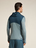 Men’s Merino Blend 200 Realfleece™ Descender Long Sleeve Zip Hoodie Abyss/blue ash - 3