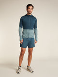 Men’s Merino Blend 200 Realfleece™ Descender Long Sleeve Zip Hoodie Abyss/blue ash - 4