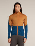 Men’s Merino Blend 200 Realfleece™ Descender Long Sleeve Zip Hoodie Trail/Atlantis - 1