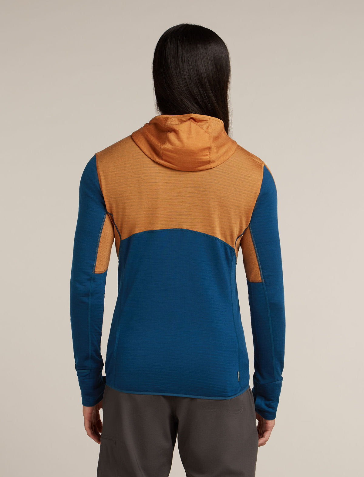 Men’s Merino Blend 200 Realfleece™ Descender Long Sleeve Zip Hoodie Trail/Atlantis - 2