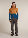Men’s Merino Blend 200 Realfleece™ Descender Long Sleeve Zip Hoodie Trail/Atlantis - 3