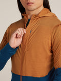 Men’s Merino Blend 200 Realfleece™ Descender Long Sleeve Zip Hoodie Trail/Atlantis - 6