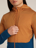 Men’s Merino Blend 200 Realfleece™ Descender Long Sleeve Zip Hoodie Trail/Atlantis - 7
