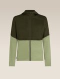 Men’s Merino Blend 200 RealFleece™ Descender Long Sleeve Zip Hoodie Dk loden/Lichen - 12