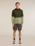 Men’s Merino Blend 200 RealFleece™ Descender Long Sleeve Zip Hoodie Dk loden/Lichen - 4