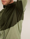 Men’s Merino Blend 200 RealFleece™ Descender Long Sleeve Zip Hoodie Dk loden/Lichen - 14