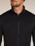 Men’s Merino 260 Quantum Long Sleeve Zip Black - 5