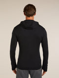 Men’s Merino 260 Quantum Long Sleeve Zip Hoodie Black - 2