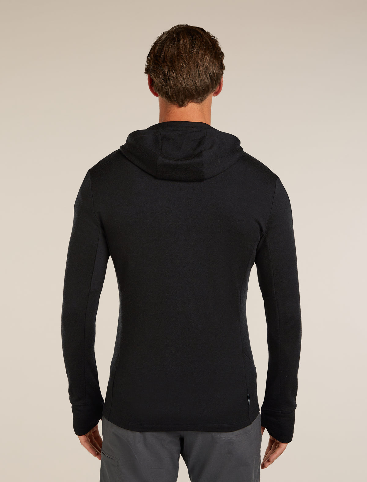 Men’s Merino 260 Quantum Long Sleeve Zip Hoodie Black - 2