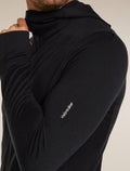 Men’s Merino 260 Quantum Long Sleeve Zip Hoodie Black - 5