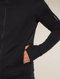 Men’s Merino 260 Quantum Long Sleeve Zip Hoodie Black - 7