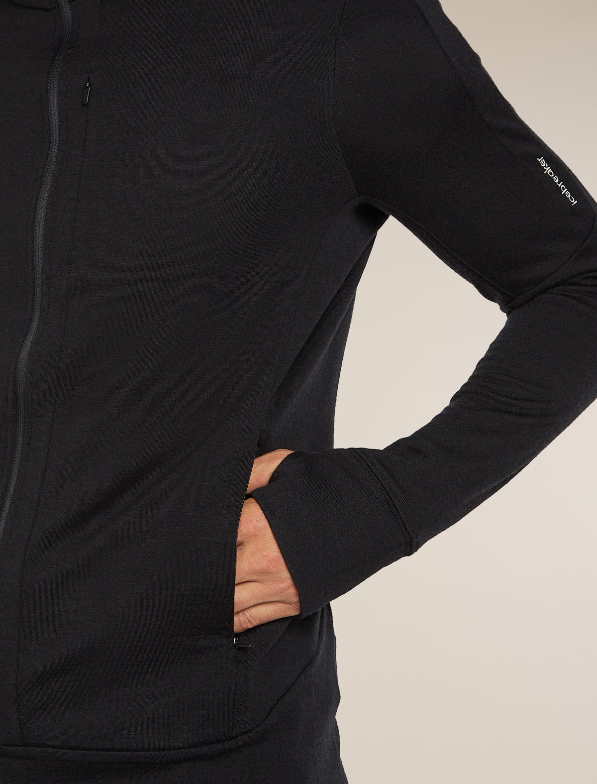 Men’s Merino 260 Quantum Long Sleeve Zip Hoodie Black - 7