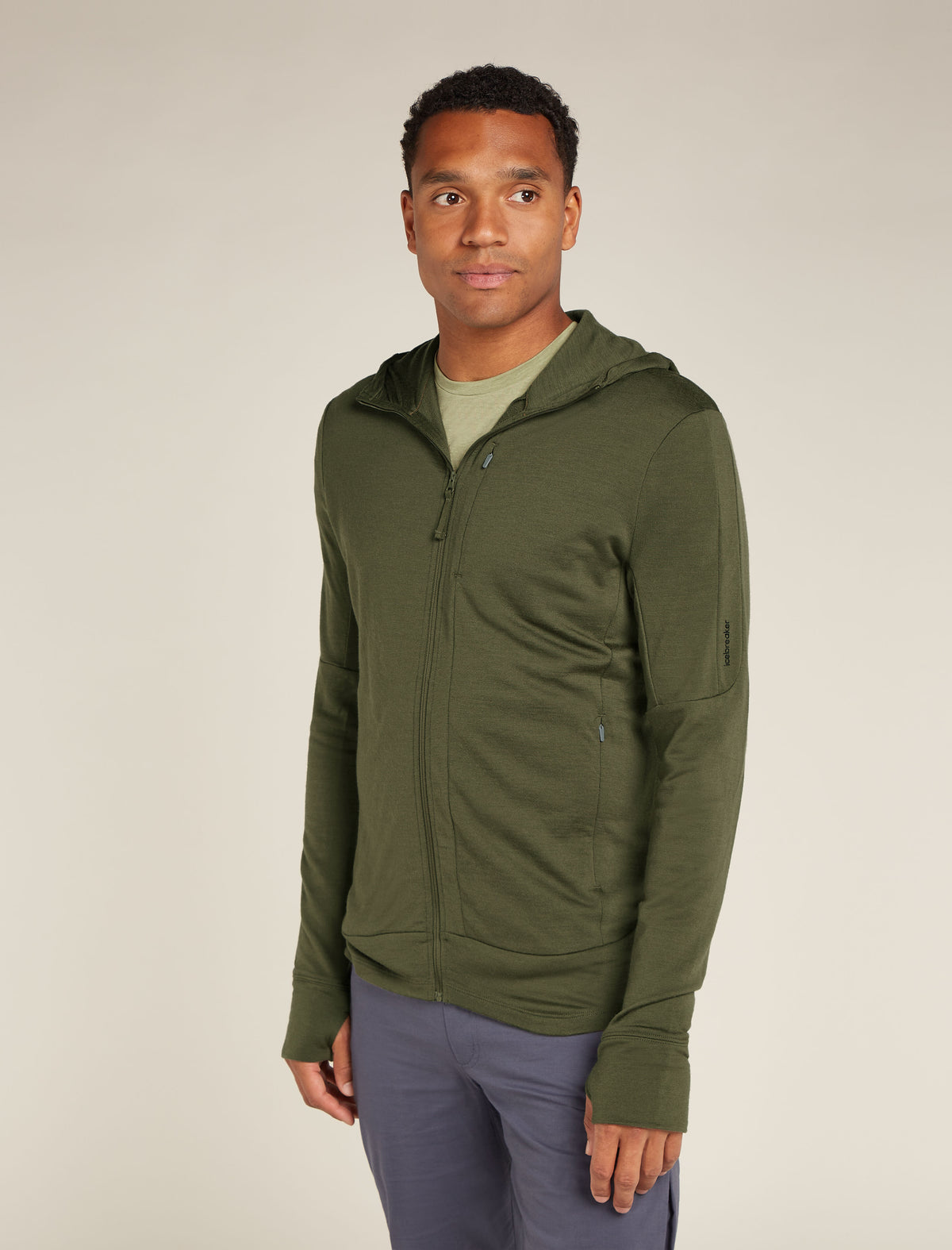Men’s Merino 260 Quantum Long Sleeve Zip Hoodie Loden - 1