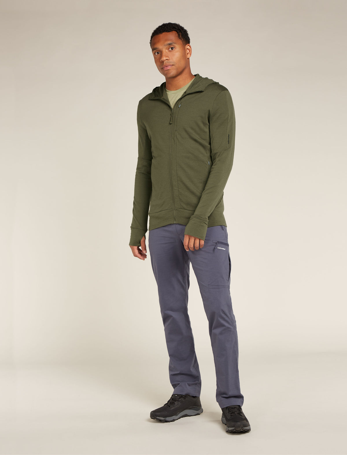 Men’s Merino 260 Quantum Long Sleeve Zip Hoodie Loden - 3