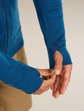 Men’s Merino 260 Quantum Long Sleeve Zip Hoodie Atlantis - 8