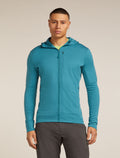 Men’s Merino 260 Quantum Long Sleeve Zip Hoodie Topaz - 1