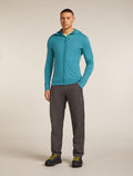 Men’s Merino 260 Quantum Long Sleeve Zip Hoodie Topaz - 3