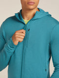 Men’s Merino 260 Quantum Long Sleeve Zip Hoodie Topaz - 6