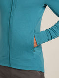 Men’s Merino 260 Quantum Long Sleeve Zip Hoodie Topaz - 7