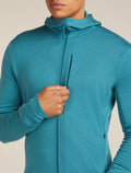 Men’s Merino 260 Quantum Long Sleeve Zip Hoodie Topaz - 8