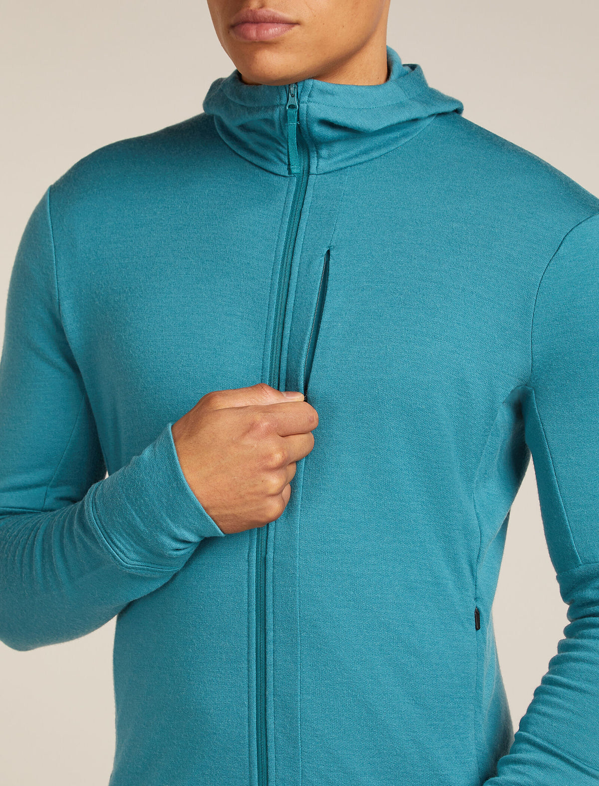 Men’s Merino 260 Quantum Long Sleeve Zip Hoodie Topaz - 8