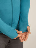 Men’s Merino 260 Quantum Long Sleeve Zip Hoodie Topaz - 9