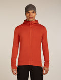 Men’s Merino 260 Quantum Long Sleeve Zip Hoodie Agate - 1