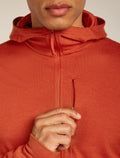 Men’s Merino 260 Quantum Long Sleeve Zip Hoodie Agate - 7