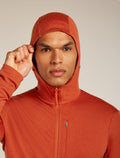 Men’s Merino 260 Quantum Long Sleeve Zip Hoodie Agate - 9