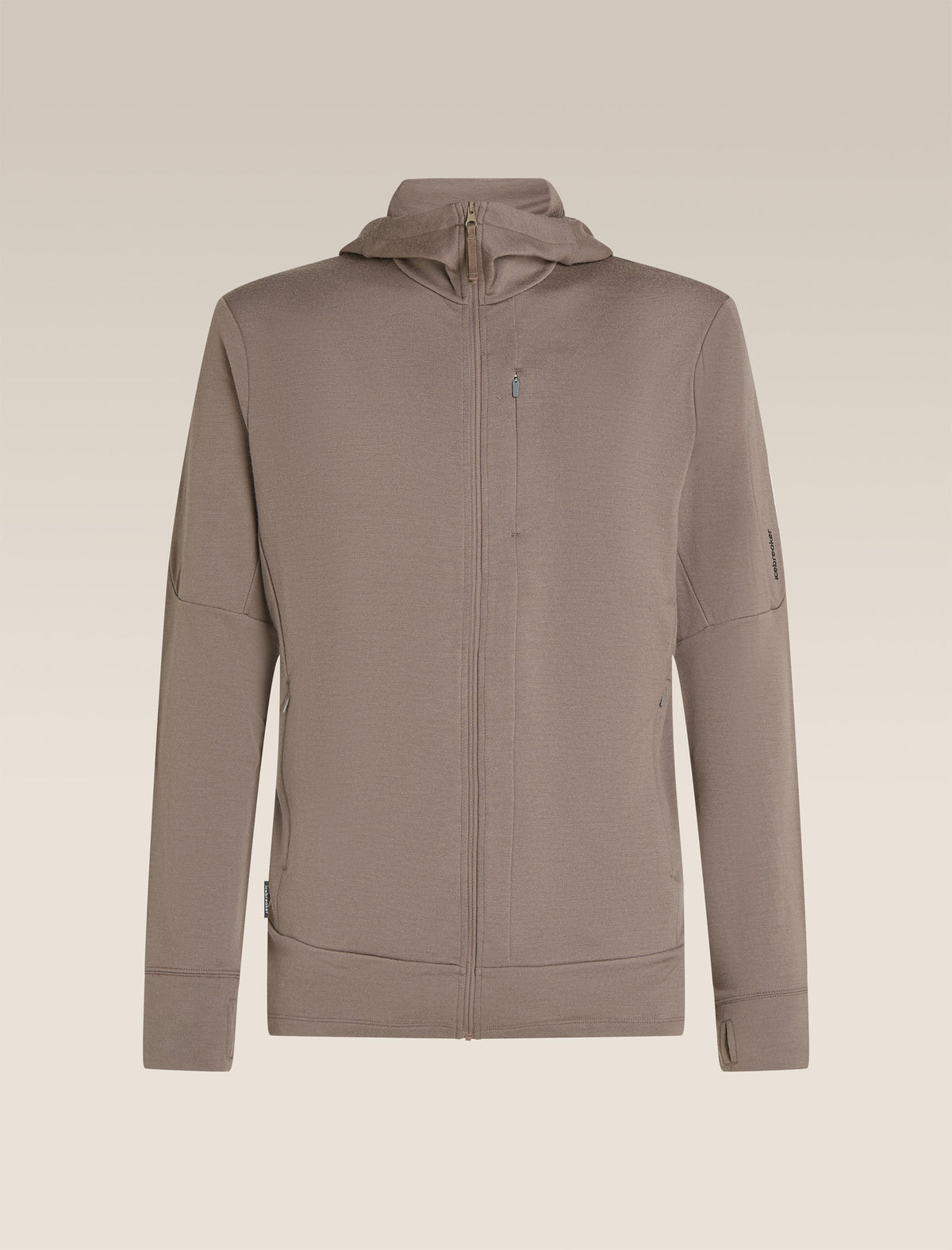 Men’s Merino 260 Quantum Long Sleeve Zip Hoodie Porcini - 10