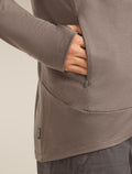 Men’s Merino 260 Quantum Long Sleeve Zip Hoodie Porcini - 7