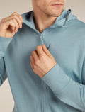 Men’s Merino 260 Quantum Long Sleeve Zip Hoodie Flint blue - 6