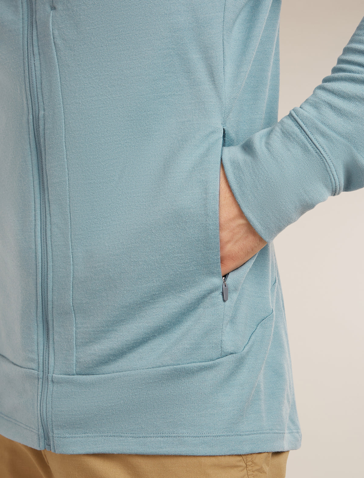 Men’s Merino 260 Quantum Long Sleeve Zip Hoodie Flint blue - 7