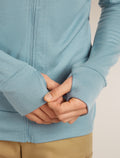 Men’s Merino 260 Quantum Long Sleeve Zip Hoodie Flint blue - 8