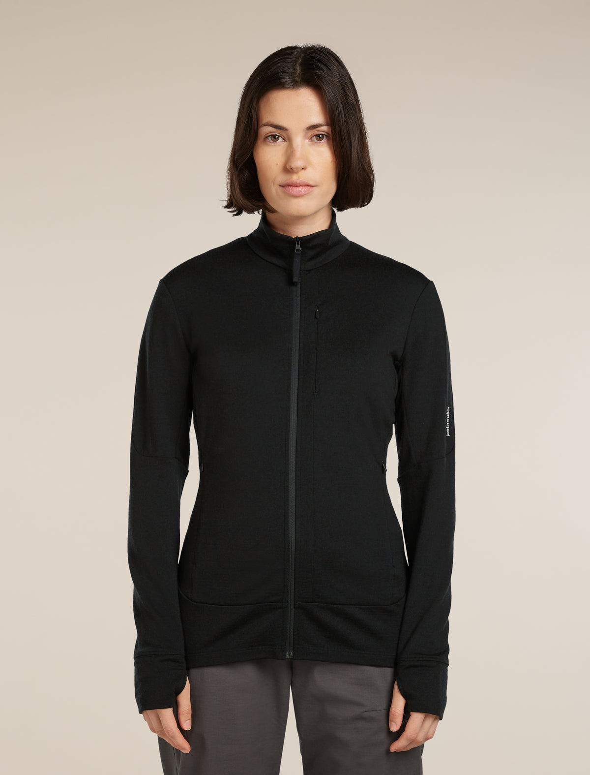 Women’s Merino 260 Quantum Long Sleeve Zip Black - 1