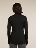 Women’s Merino 260 Quantum Long Sleeve Zip Black - 2