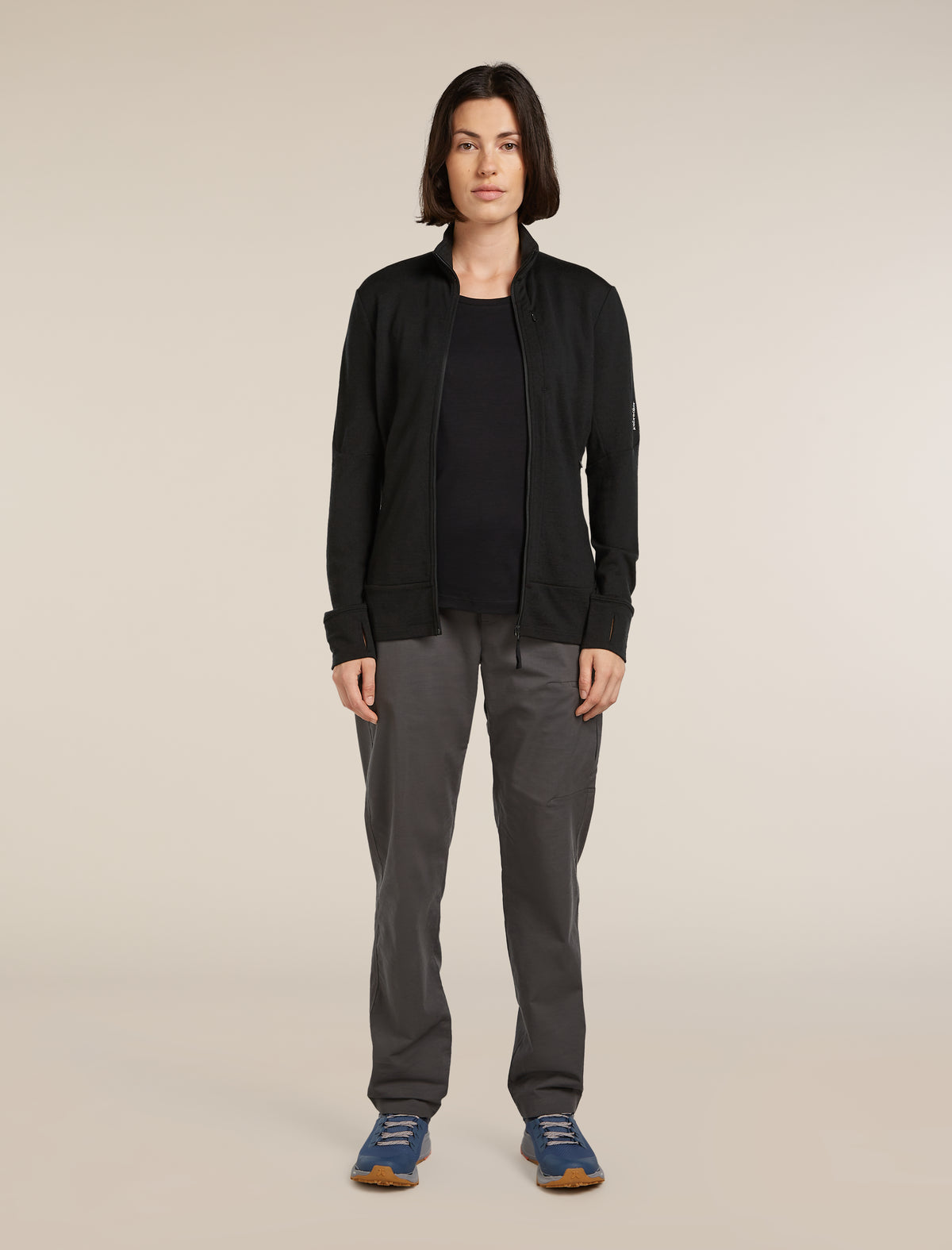 Women’s Merino 260 Quantum Long Sleeve Zip Black - 3