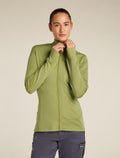 Women's Merino 260 Quantum Long Sleeve Zip OLIVE - 1