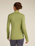Women's Merino 260 Quantum Long Sleeve Zip OLIVE - 2