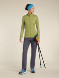 Women's Merino 260 Quantum Long Sleeve Zip OLIVE - 4