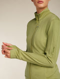 Women's Merino 260 Quantum Long Sleeve Zip OLIVE - 6