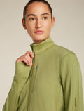 Women's Merino 260 Quantum Long Sleeve Zip OLIVE - 7
