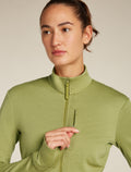 Women's Merino 260 Quantum Long Sleeve Zip OLIVE - 9