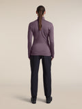 Women's Merino 260 Quantum Long Sleeve Zip Grey Plum - 8