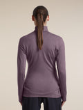 Women's Merino 260 Quantum Long Sleeve Zip Grey Plum - 2