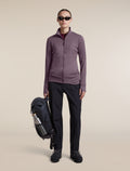 Women's Merino 260 Quantum Long Sleeve Zip Grey Plum - 4