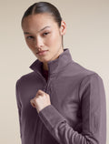 Women's Merino 260 Quantum Long Sleeve Zip Grey Plum - 6