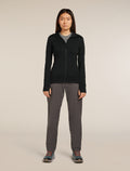Women’s Merino 260 Quantum Long Sleeve Zip Hoodie Black - 3