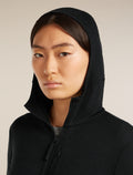 Women’s Merino 260 Quantum Long Sleeve Zip Hoodie Black - 6