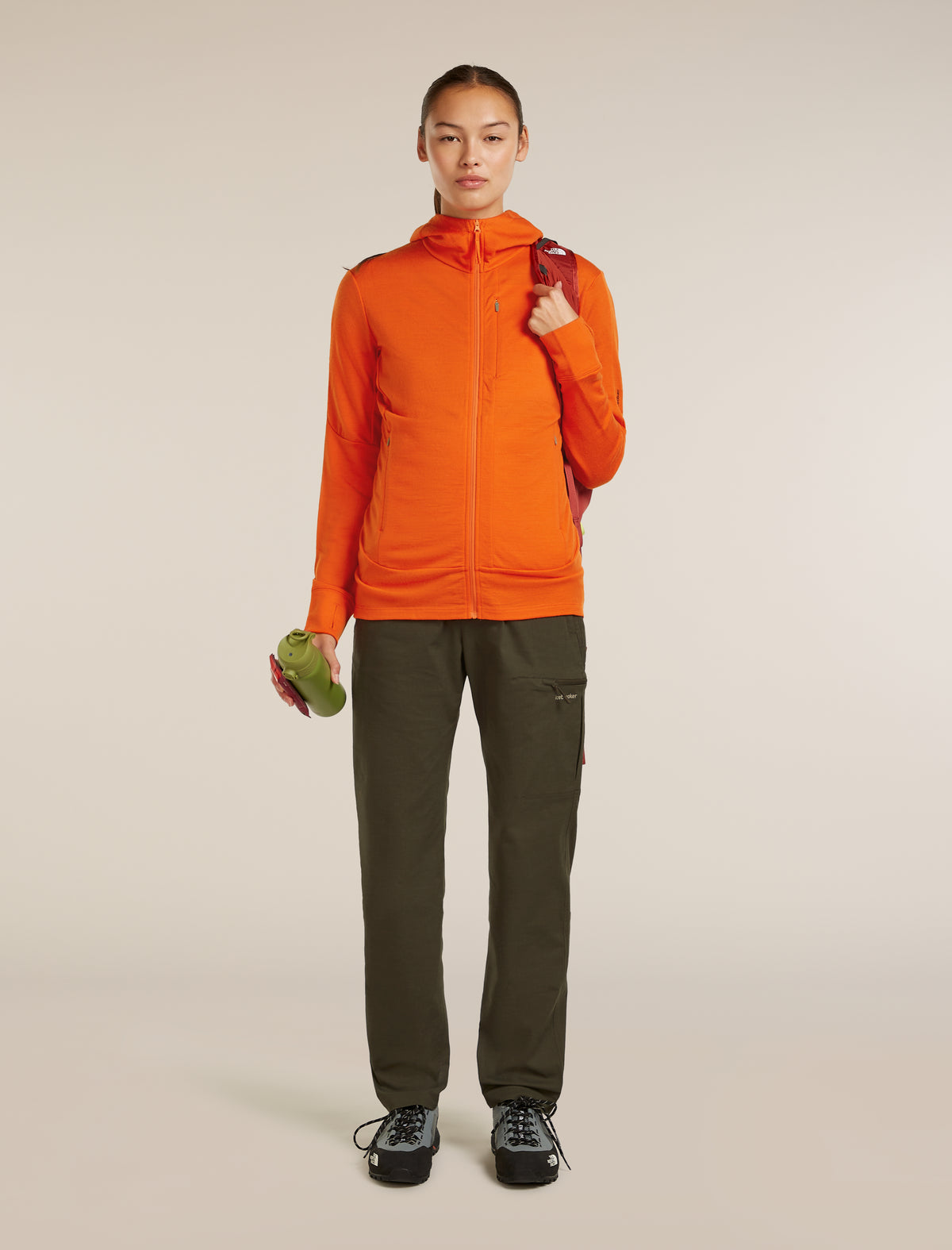 Women’s Merino 260 Quantum Long Sleeve Zip Hoodie Fervid - 4